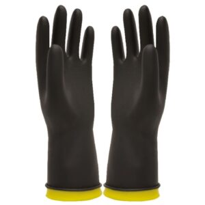 GUANTE DE CAUCHO NEGRO C/35